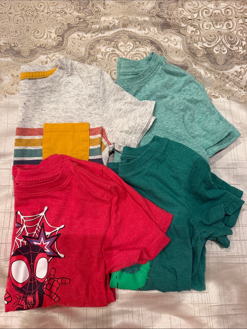 Cat & Jack Kids Short-Sleeve Tees - Red, Yellow, Teal & Green